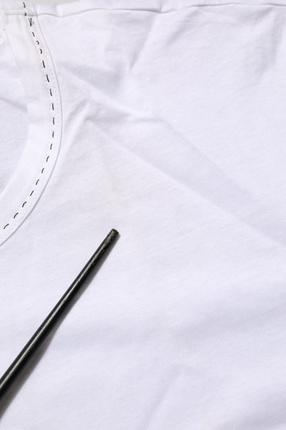 Dolce &amp; Gabbana Weißes Baumwoll-Unterwäsche-T-Shirt mit Rundhalsausschnitt