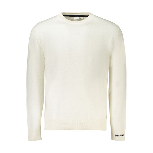 Pepe Jeans White Cotton Sweater