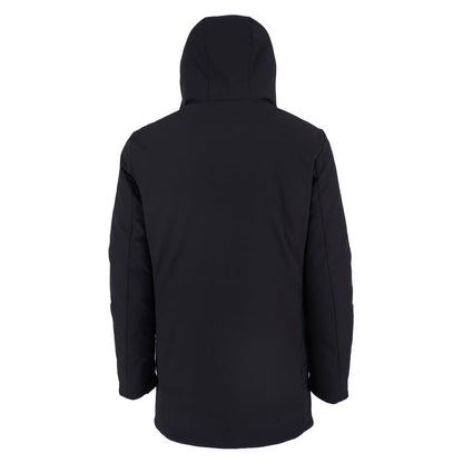 Yes Zee Black Nylon Jackets & Coat