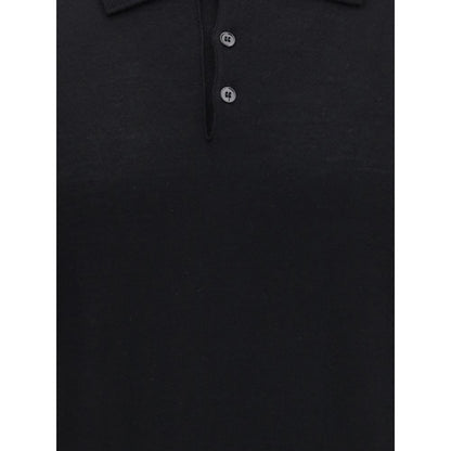 Cruna Knitted Long Sleeved Polo Shirt