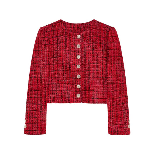 Patrizia Pepe Red Polyester Blazer