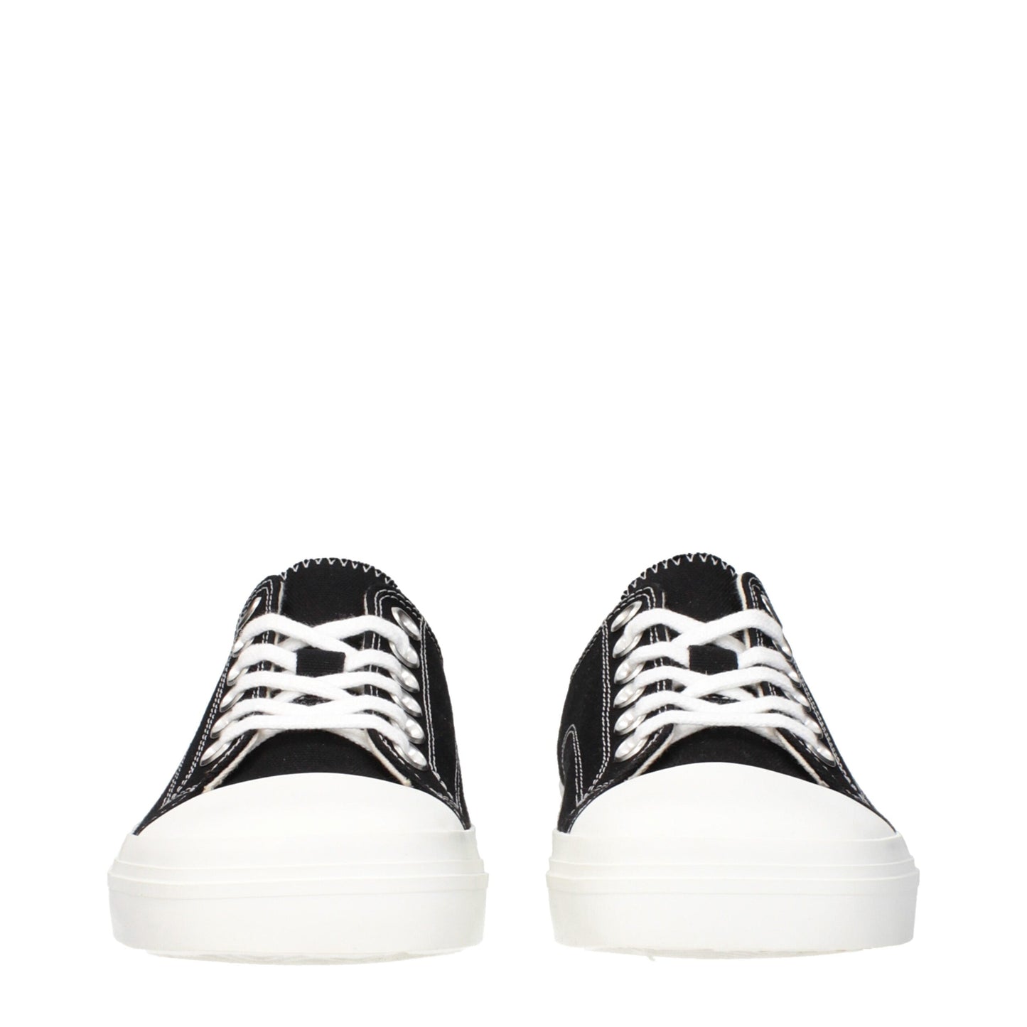 Moschino Black Fabric Low Tops