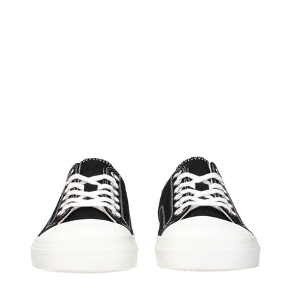 Moschino Black Fabric Low Tops