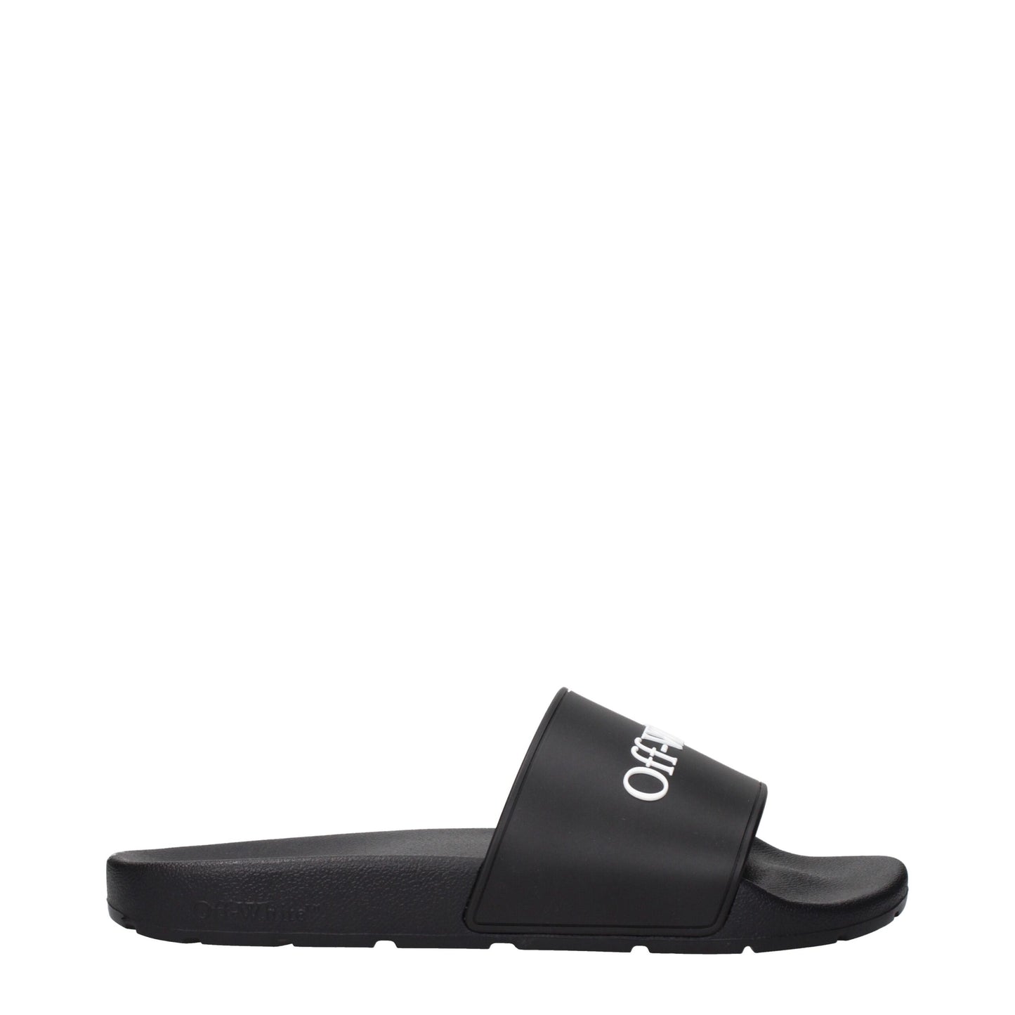 Off-White Black Cotton Slippers Sandals