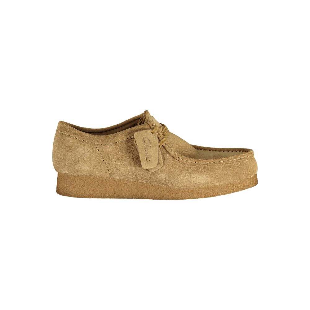 Clarks Beige Polyester Sneaker