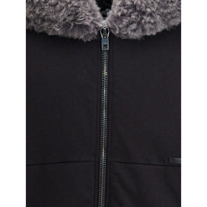 Dolce & Gabbana Hooded Sweatshirt with wide fur-trimmed hood