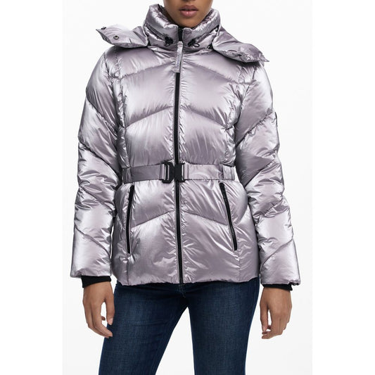 Desigual Pink Polyethylene Jackets & Coat