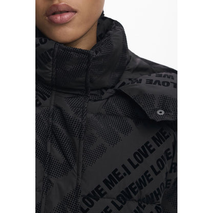 Desigual Black Polyester Jackets & Coat