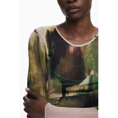 Desigual Green Polyester Dress