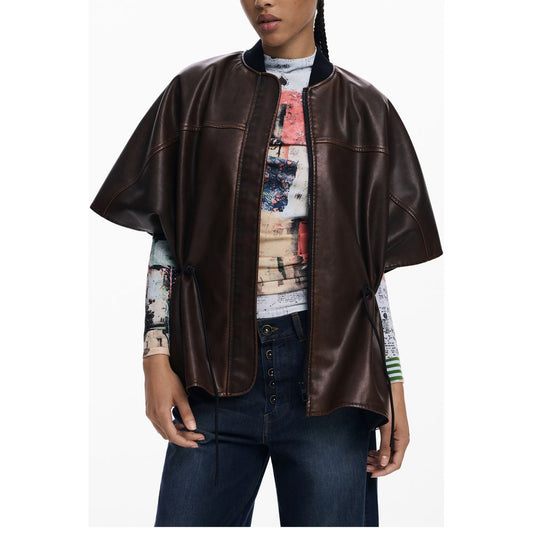 Desigual Brown Polyethylene Sweater