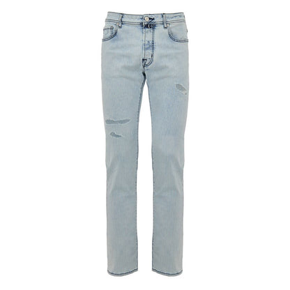 Jacob Cohen Blue Cotton Skinny Jean