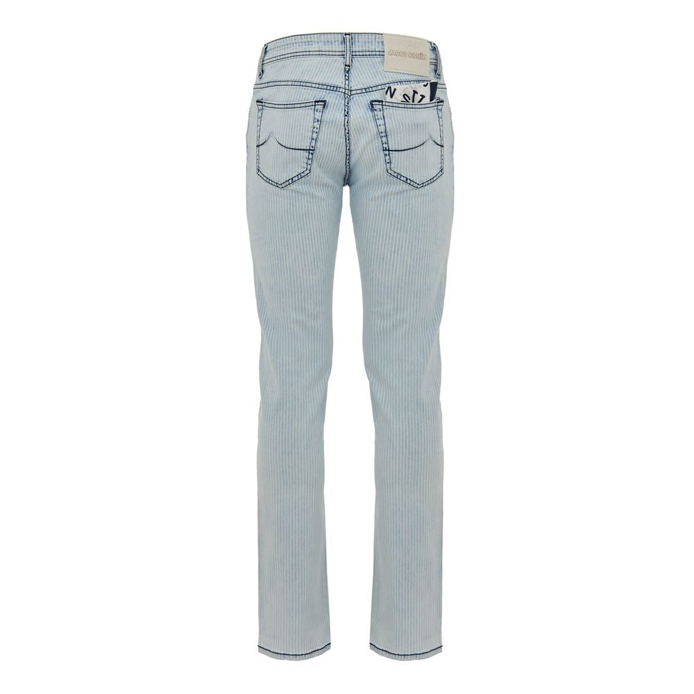 Jacob Cohen Blue Cotton Skinny Jean