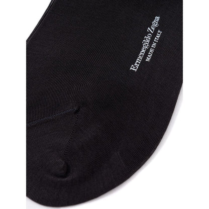 ZEGNA Gray Cotton Sock