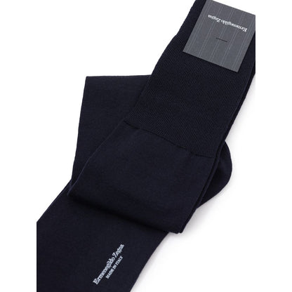 ZEGNA Blue Wool Sock