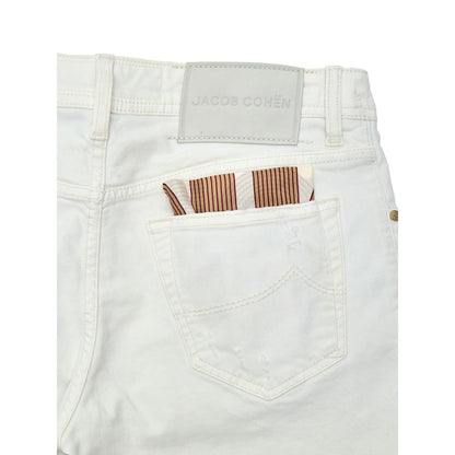 Jacob Cohen White Cotton Skinny Jean