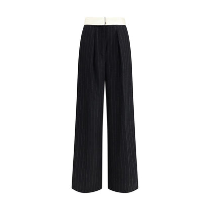 Forte_Forte Sartorial high-waisted pinstripe wool-blend Trousers