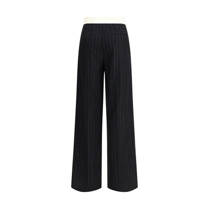 Forte_Forte Sartorial high-waisted pinstripe wool-blend Trousers