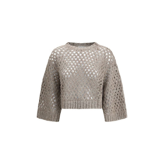 Brunello Cucinelli Dazzling Net Sweater