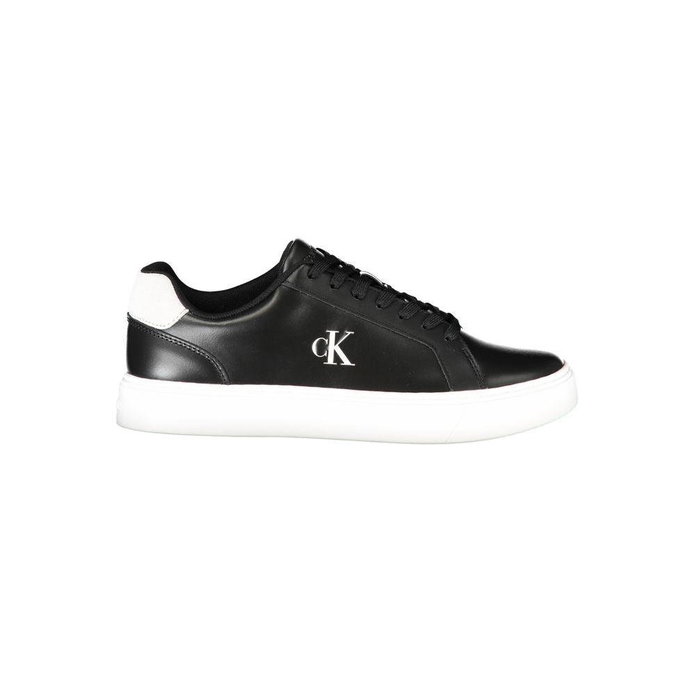 Calvin Klein Black Leather Men Sneaker