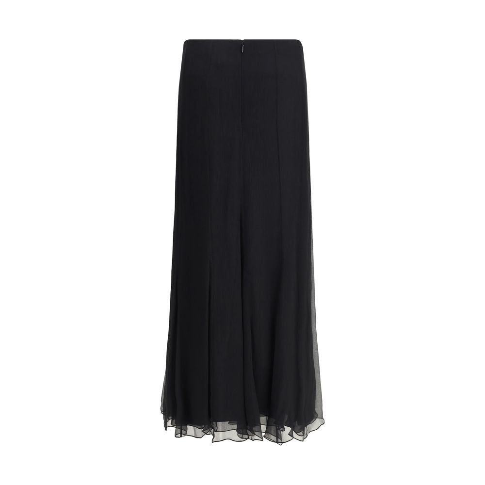 Chloé Silk Long Skirt