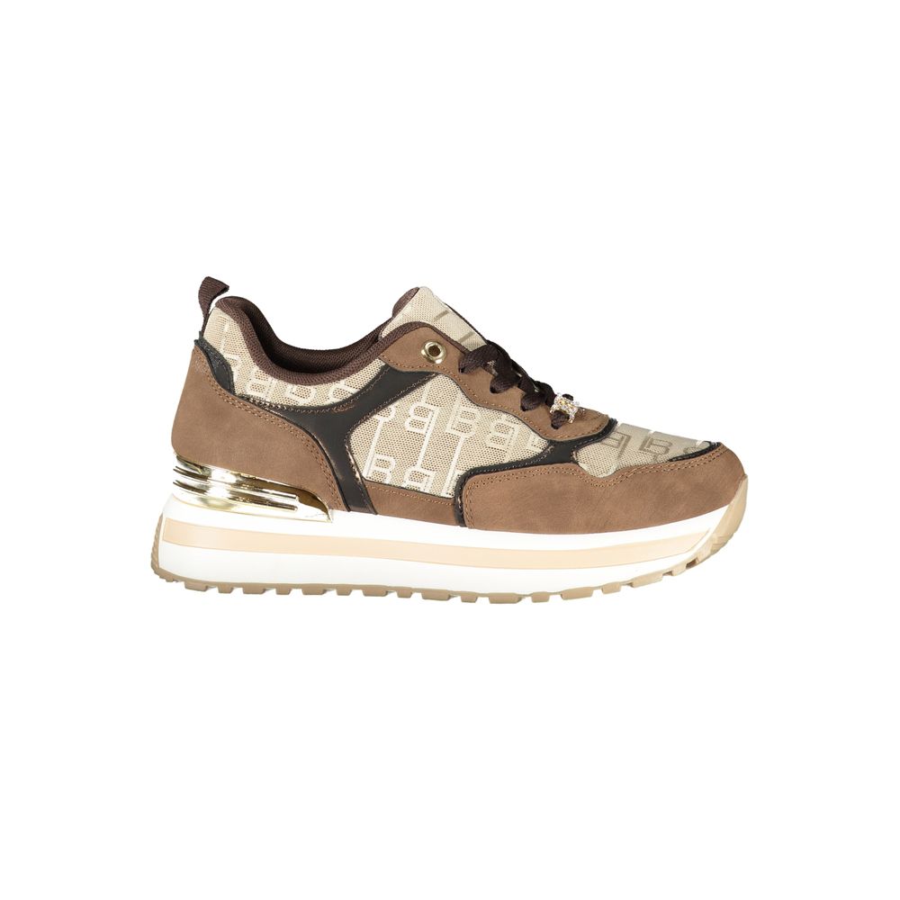 Laura Biagiotti Brown Polyester Women Sneaker