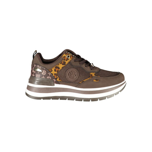 Laura Biagiotti Brown Polyester Women Sneaker