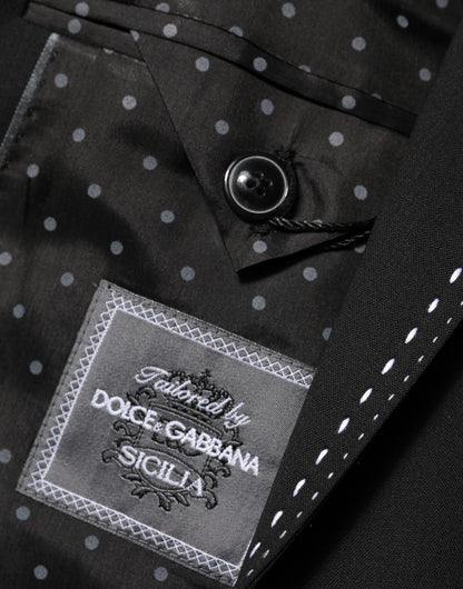 Dolce & Gabbana Black SICILIA 2 Buttons Suit Jacket Blazer