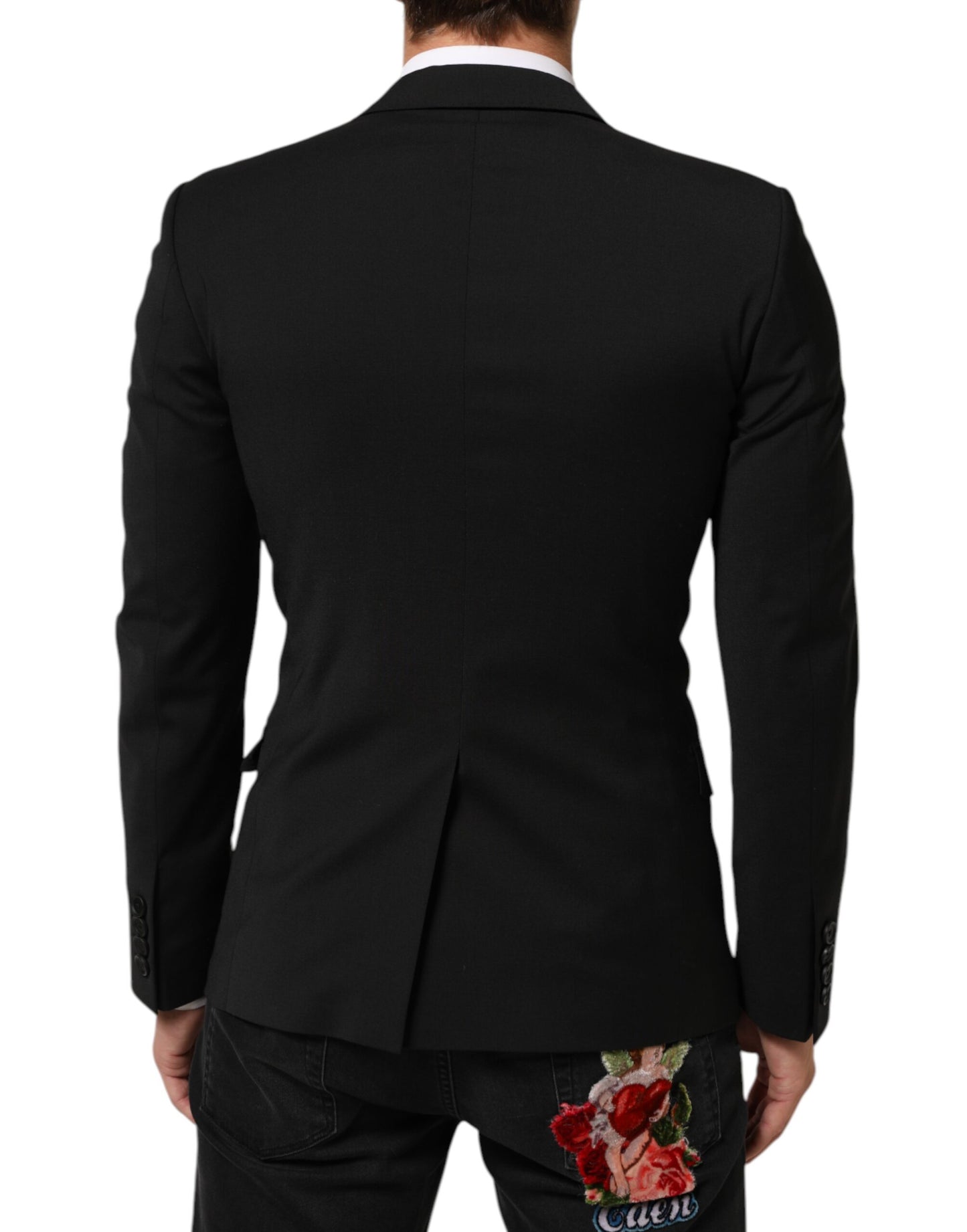 Dolce & Gabbana Black STAFF 2 Buttons Suit Jacket Blazer