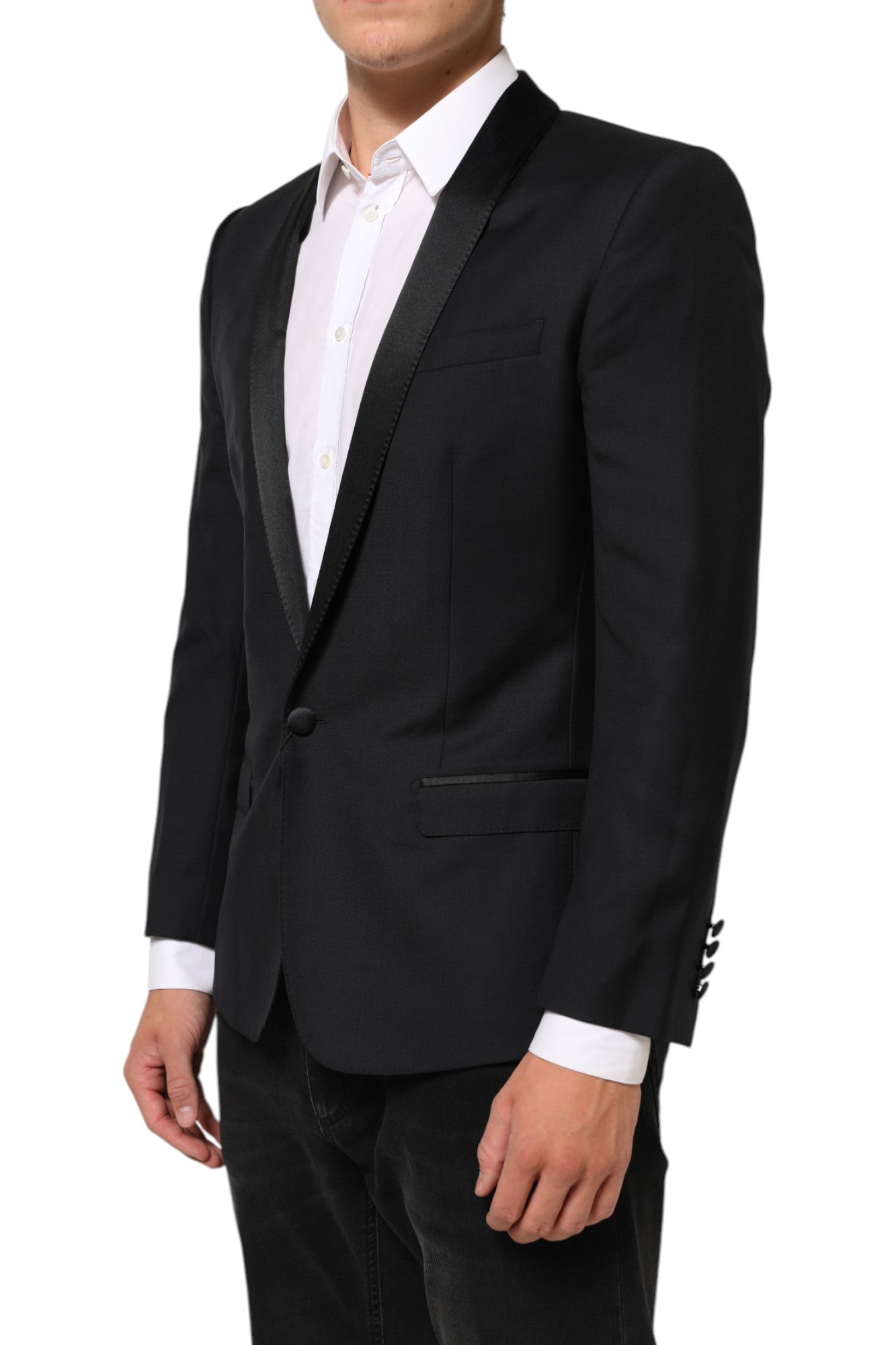 Dolce & Gabbana Black GOLD 1 Button Suit Jacket Men Blazer