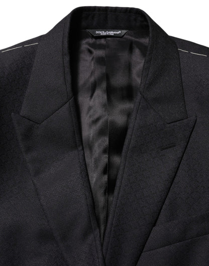 Dolce & Gabbana Black Wool 2 Buttons Suit Jacket Men Blazer