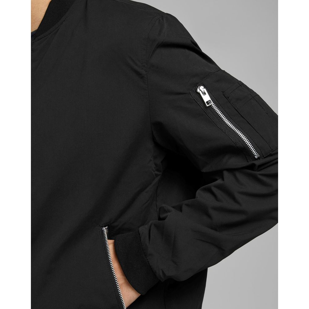 Jack Jones Black Polyester Jackets & Coat