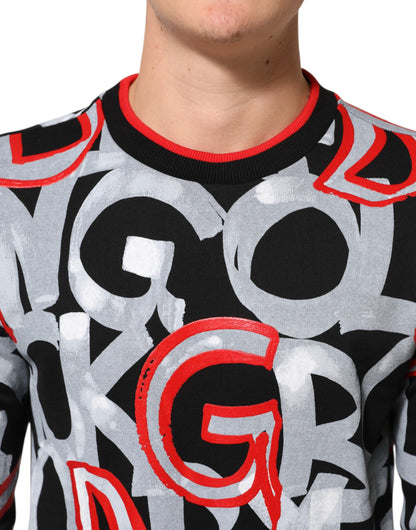 Dolce & Gabbana Multicolor D&G Monogram Sweatshirt Sweater