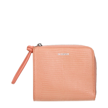 Jil Sander Pink Leather Wallets