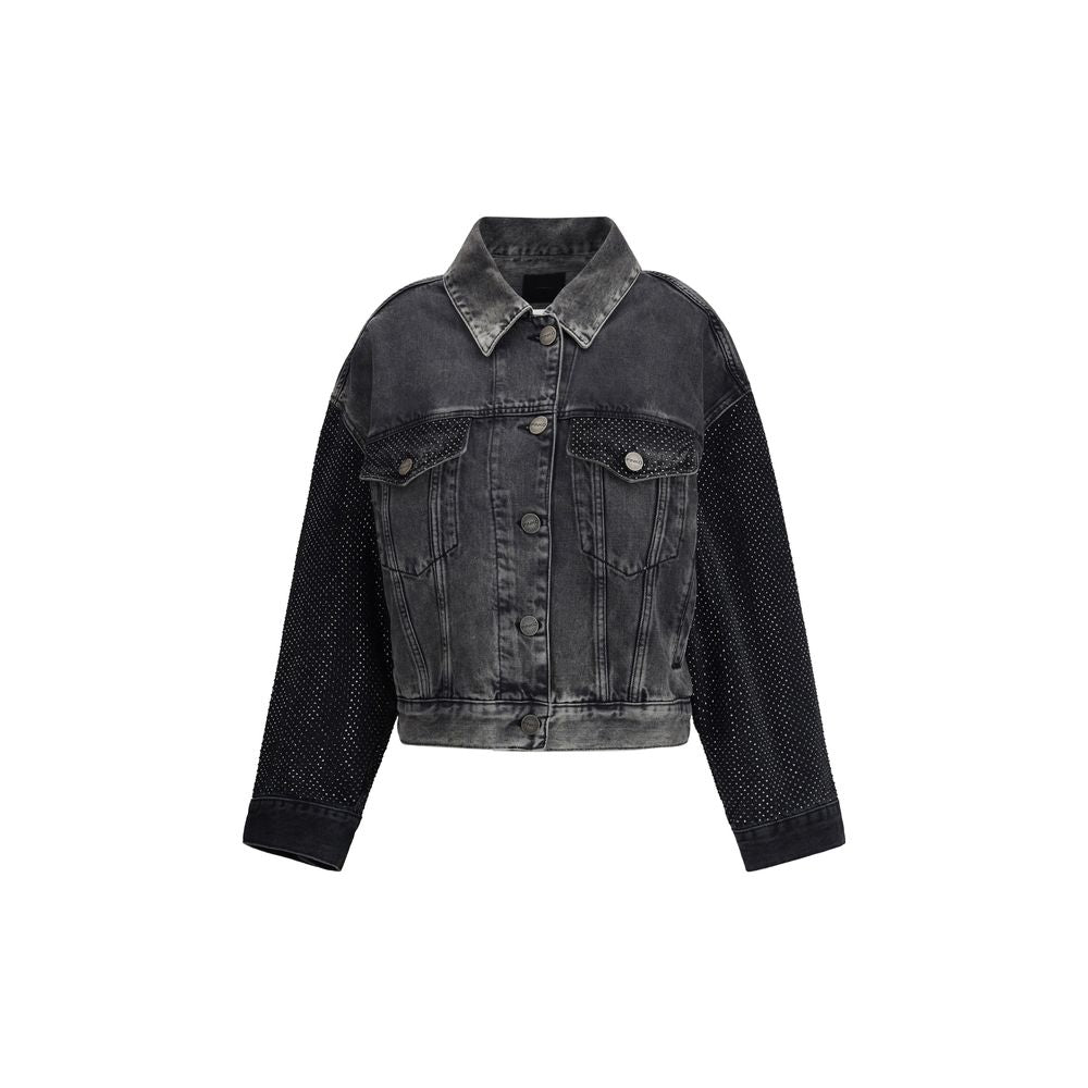 PINKO The Trucker jacket with mini studs