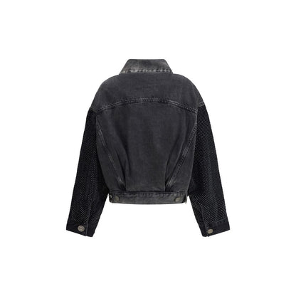 PINKO The Trucker jacket with mini studs