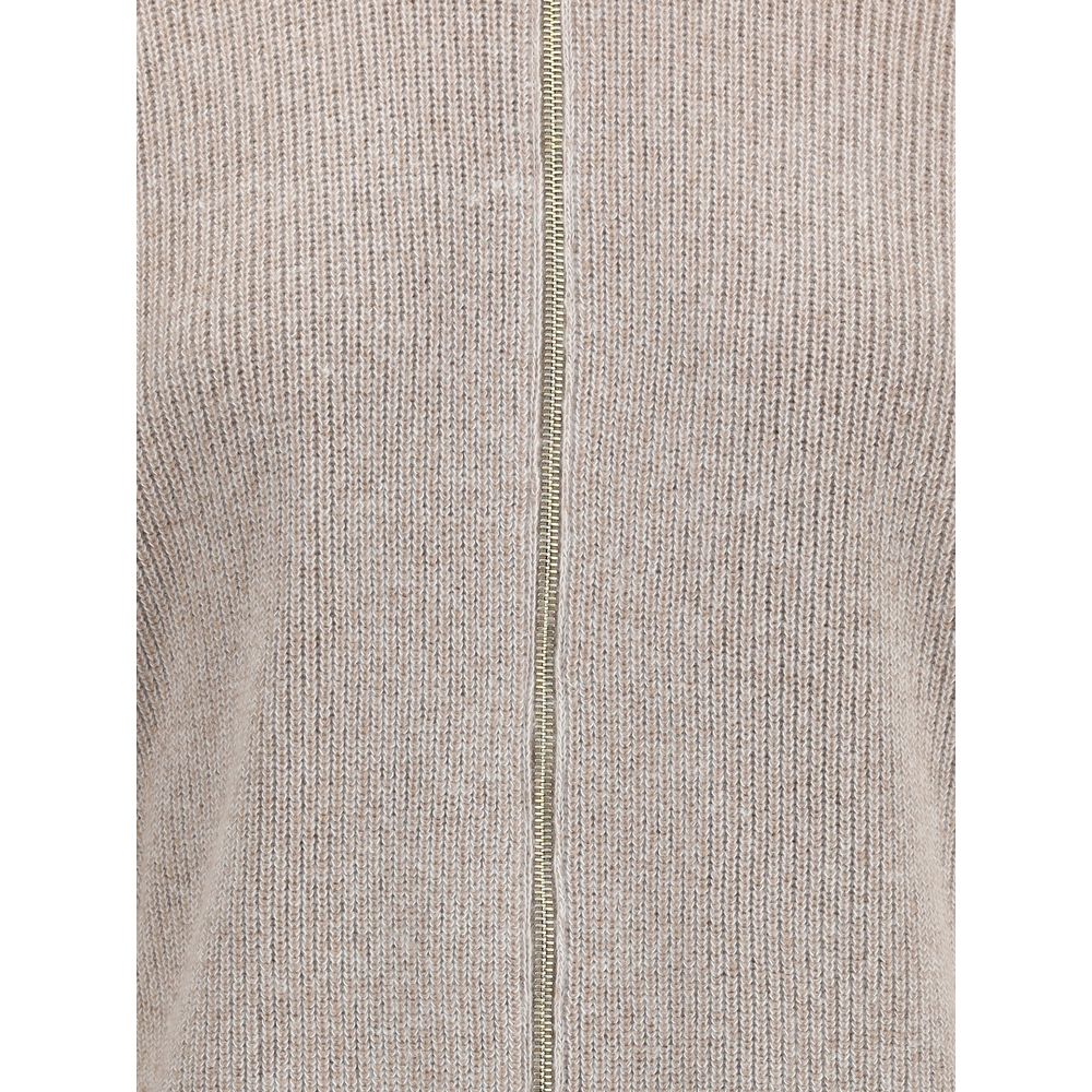 Fabiana Filippi Reversible Platinum Mohair Jacket