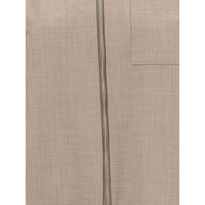 Fabiana Filippi Reversible Platinum Mohair Jacket