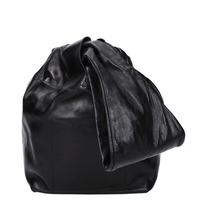 Jil Sander Black Leather Handbags