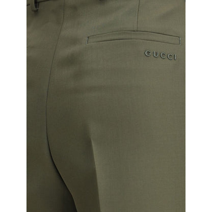 Gucci Boyfriend Trousers with embroidered logo