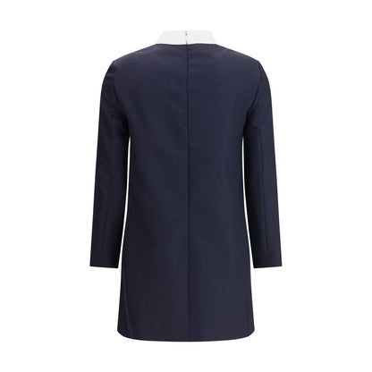 Thom Browne High Wool Suiting Shift Dress