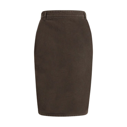 Saint Laurent Denim Pencil Skirt