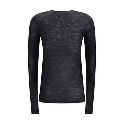 Saint Laurent Short-sleeved T-shirt in Cashmere and Silk