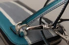 Dolce &amp; Gabbana Umhängegurt aus blauem Leder mit Kartenfach und Handytasche