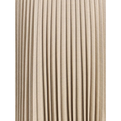 True Royal Pleated Wool Skirt