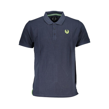 Gianmarco Venturi Blue Cotton Polo Shirt