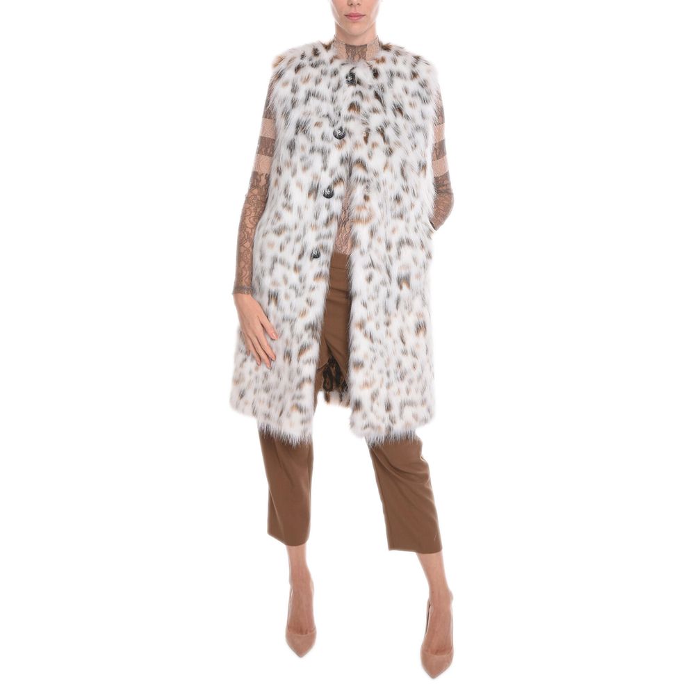 Dolce & Gabbana White Marabou Jackets & Coat