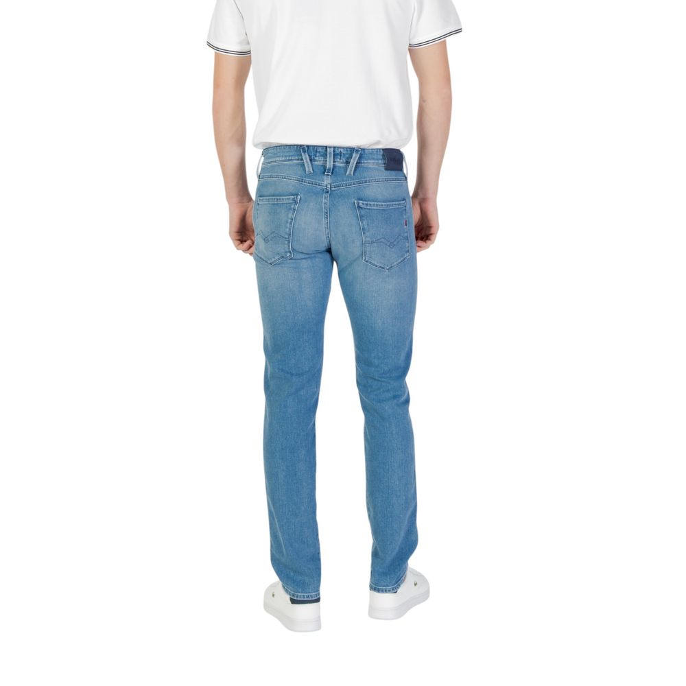 Replay Blue Cotton Skinny Jean