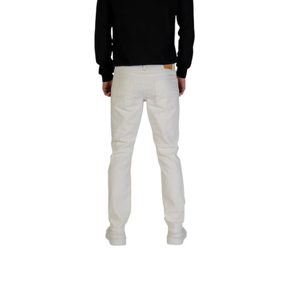 Jack Jones White Cotton Skinny Jean