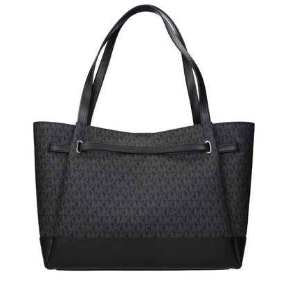 Michael Kors Black Fabric Shoulder Bags