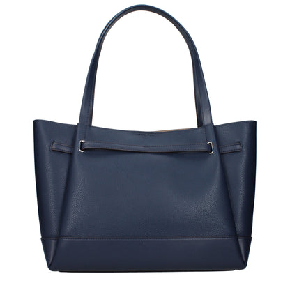 Michael Kors Blue Leather Shoulder Bags